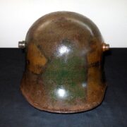 WW1 Imperial German Army - M1916 M1917 CAMOUFLAGED HELMET SHELL - VERY NICE! - Image 5
