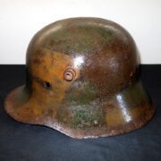 WW1 Imperial German Army - M1916 M1917 CAMOUFLAGED HELMET SHELL - VERY NICE! - Image 10