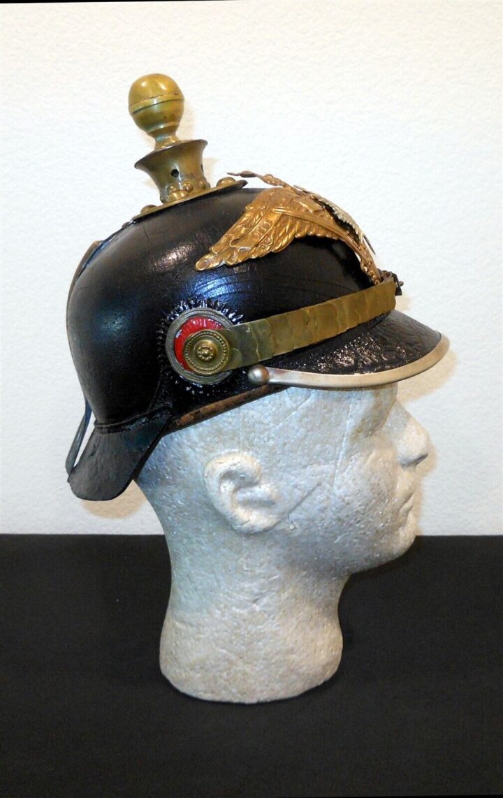 WW1 Imperial Prussian Army Pickelhaube M1891 - OFFICER GARDE HELMET - RARE! - Image 6