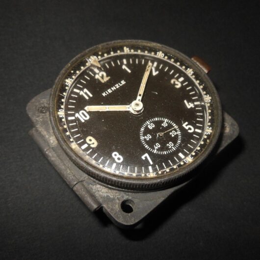 WW2 German Luftwaffe Aircraft - KIENZLE COCKPIT CLOCK - Ju88 Me110 Do17 - NICE!