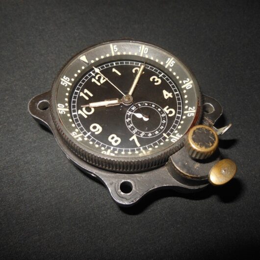 WW2 German Luftwaffe Borduhr - JUNGHANS COCKPIT CLOCK - 3rd MODEL - w/ HISTORY!