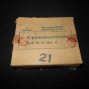 WW2 German Luftwaffe Kippwechselschalter - RADIO / AFN2 SWITCH - Me109 - BOXED! - Image 9