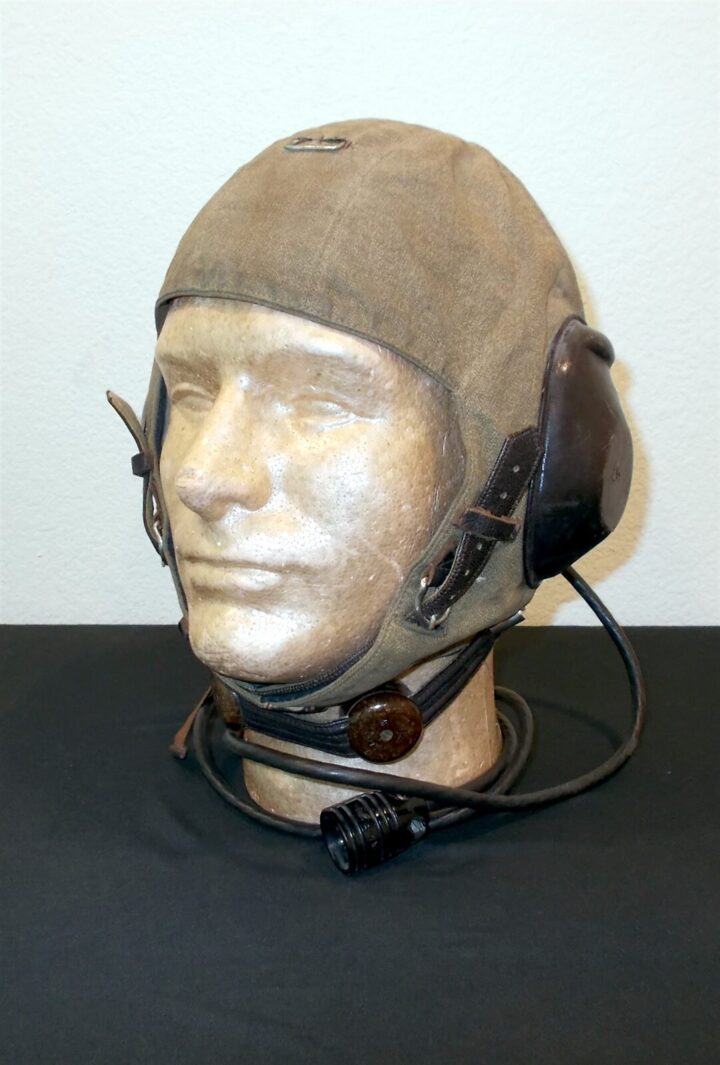 WW2 German Luftwaffe LKpS100 Fliegerkopfhaube - PILOT FLIGHT HELMET - EARLY! - Image 4
