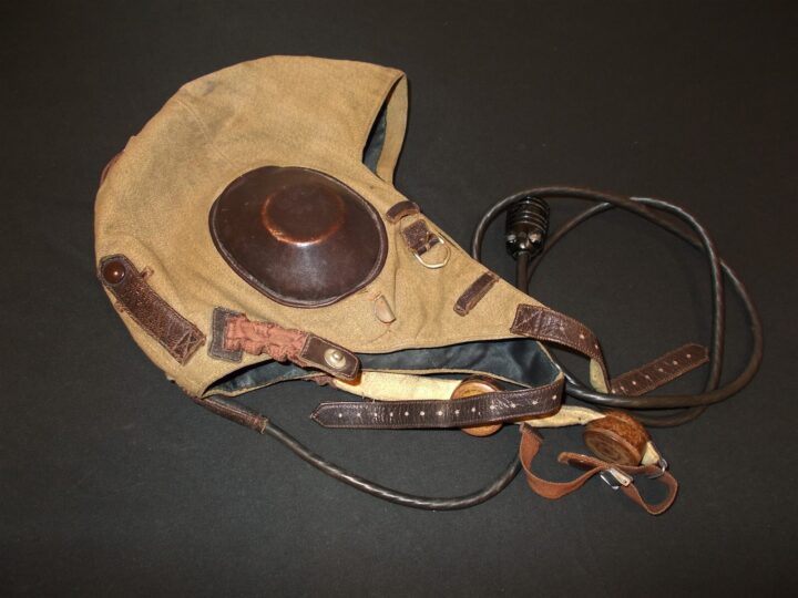 WW2 German Luftwaffe LKpS100 Fliegerkopfhaube - PILOT FLIGHT HELMET - EARLY! - Image 6