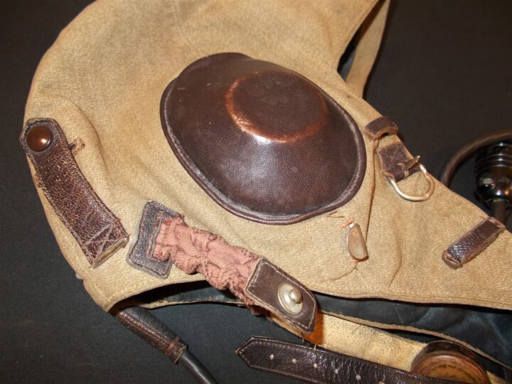WW2 German Luftwaffe LKpS100 Fliegerkopfhaube - PILOT FLIGHT HELMET - EARLY! - Image 7