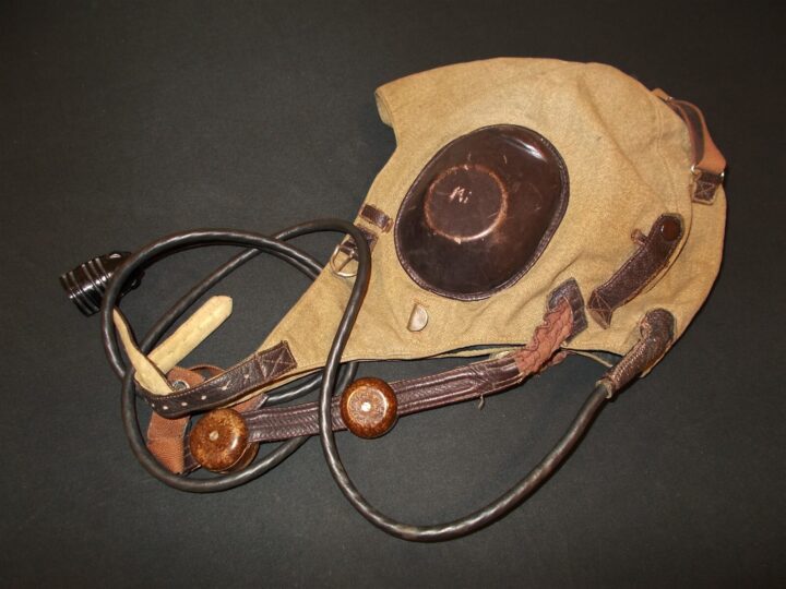 WW2 German Luftwaffe LKpS100 Fliegerkopfhaube - PILOT FLIGHT HELMET - EARLY! - Image 10