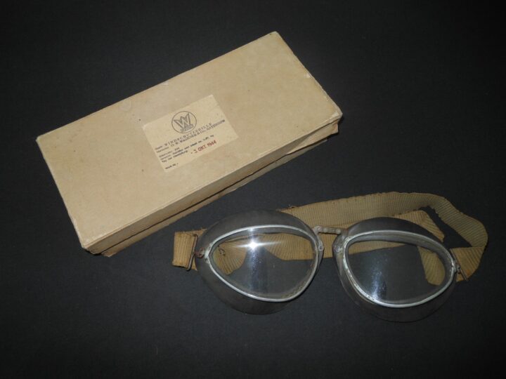 WW2 German Luftwaffe - WAGENER MODEL 306 PILOT GOGGLES - LATE - NICE! - Image 3