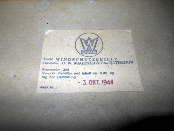 WW2 German Luftwaffe - WAGENER MODEL 306 PILOT GOGGLES - LATE - NICE! - Image 25