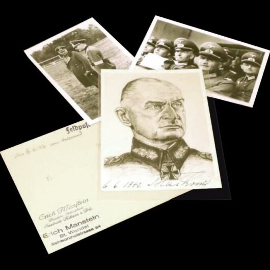 WW2 German Wehrmacht Autograph - GEN. JOHANNES BLASKOWITZ GROUP - WARTIME SIGNED