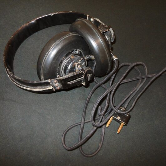 WW2 German Wehrmacht Dfh. a Kopfhörer - PANZER HEADSET - 1943 - #9 - VERY NICE!
