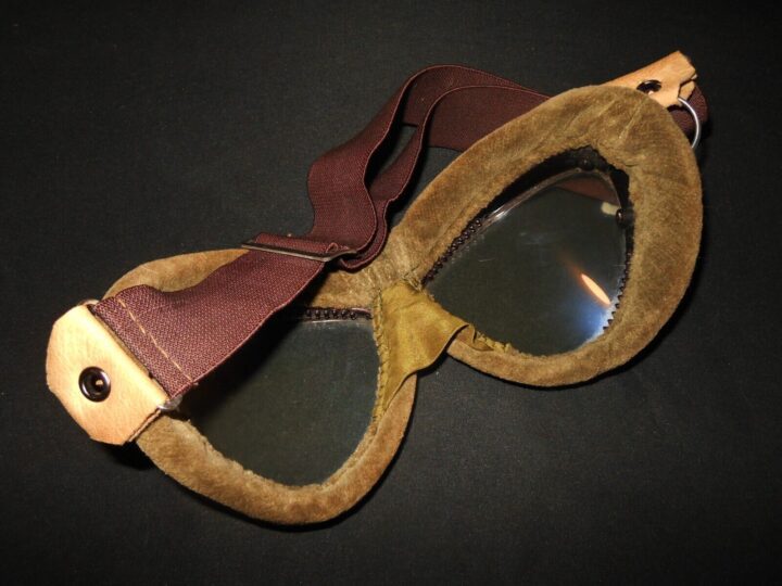 WW2 Imperial Japanese Navy Army - PILOT FLIGHT GOGGLES - A6M GM1 - PERFECT! - Image 4