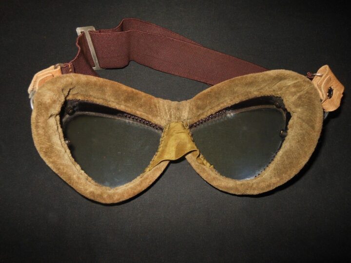 WW2 Imperial Japanese Navy Army - PILOT FLIGHT GOGGLES - A6M GM1 - PERFECT! - Image 5