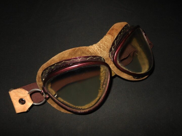 WW2 Imperial Japanese Navy Army - PILOT FLIGHT GOGGLES - A6M GM1 - PERFECT!