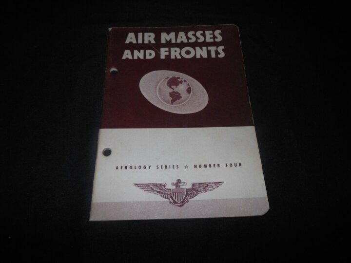 WW2 US Navy Training Handbook - AIR MASSES & FRONTS - PBY Gunner Veteran Estate - Image 3