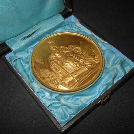 1890 German Ausstellung Medal - KRIEGS-KUNST UND ARMEEBEDARF - KOLN - BOXED!