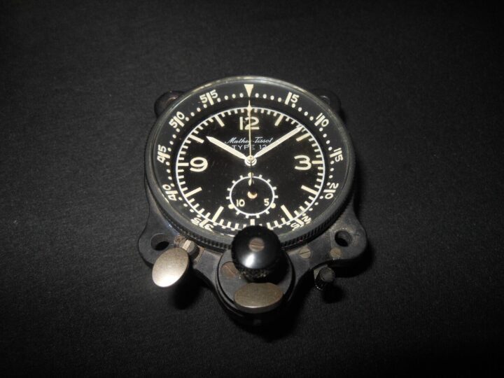 Swiss Aircraft Junghans Mathey Tissot - TYPE 12 AIRCRAFT COCKPIT CLOCK - RARE! - Image 3