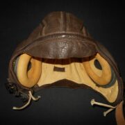 WW II US Navy Aircraft - TYPE AN-6540 LEATHER FLIGHT HELMET - SUPERB - NOS! - Image 11