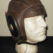 WW II US Navy Aircraft - TYPE AN-6540 LEATHER FLIGHT HELMET - SUPERB - NOS! - Image 3