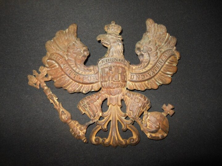 WW1 Imperial Prussian Army - EM/NCO PICKELHAUBE INFANTRY PLATE #2 - NICE! - Image 3