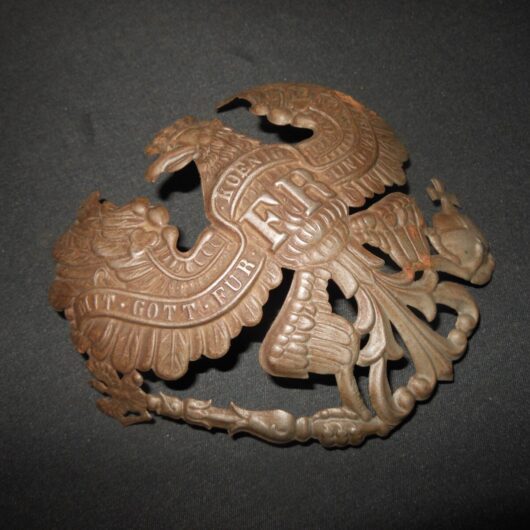 WW1 Imperial Prussian Army - EM/NCO PICKELHAUBE INFANTRY PLATE #4 - NICE!