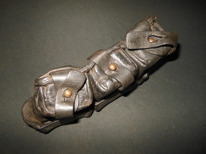 WW1 Imperial Prussian Army - GEW98 LEATHER AMMUNITION POUCH - UNIT MARKED - NICE - Image 8