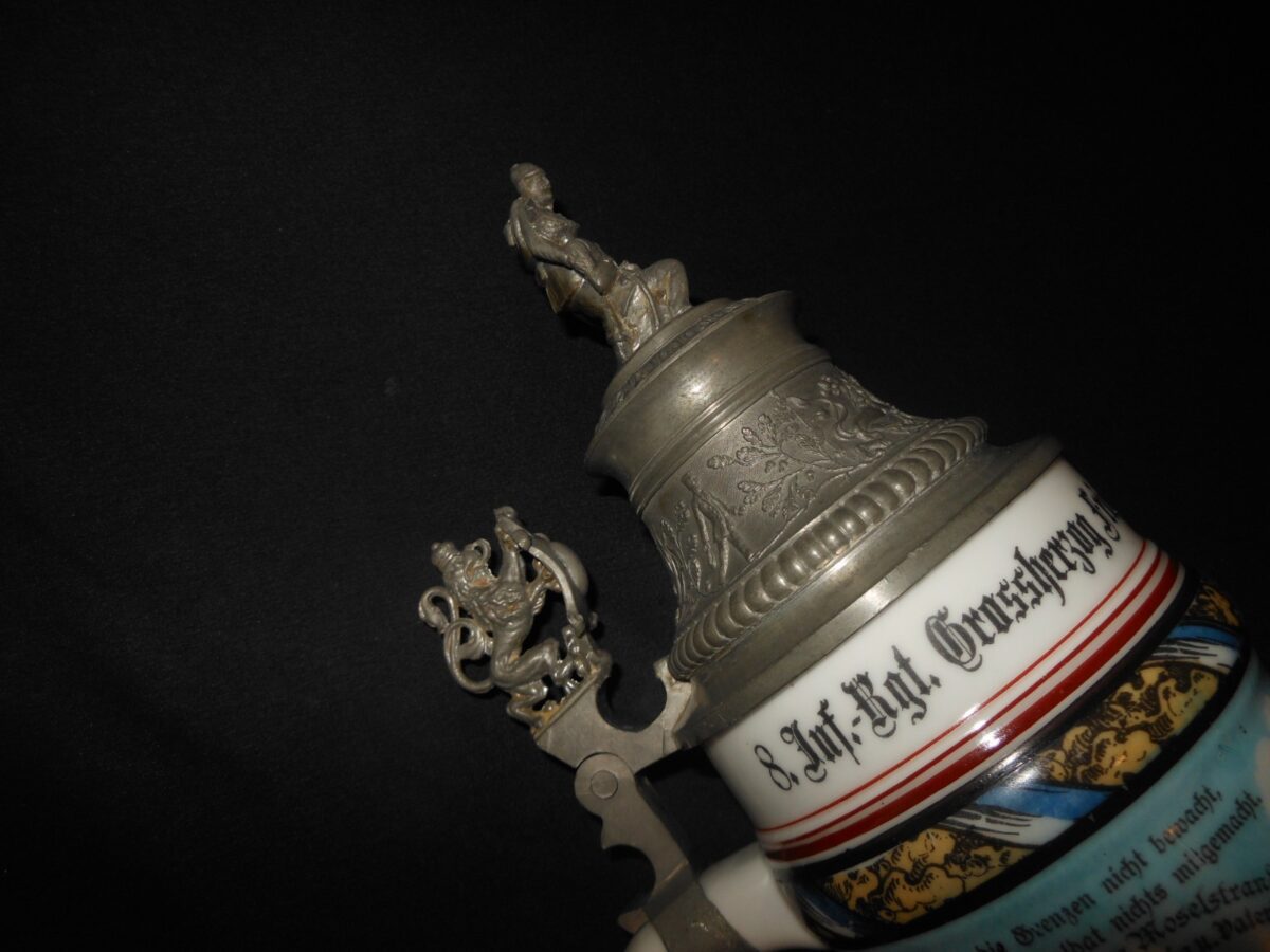 WW1 Imperial Prussian Army - REGIMENTAL STEIN - 8 INF RGT GROSSHERZOG VON BADEN - Image 6