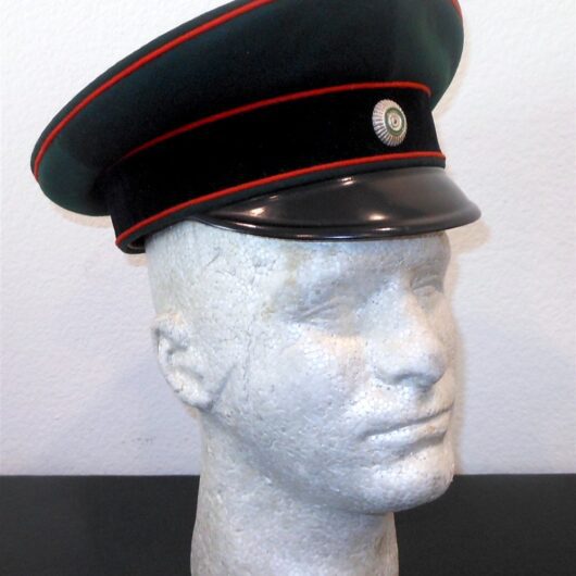 WW1 Imperial Prussian Saxony Jäger Schirmmütze - OFFICER VISOR CAP - NAMED!
