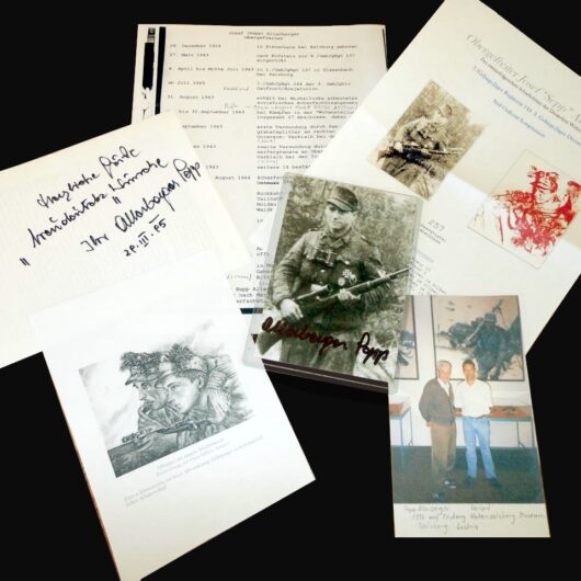 WW2 German Heer - AUTOGRAPHED PHOTO GROUPING - JOSEF ALERBERGER - POST WAR #4