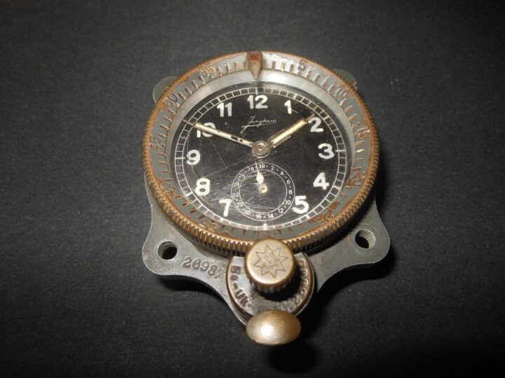 WW2 German Luftwaffe Aircraft Junghans - COCKPIT CLOCK - 1st MODEL - V. RARE! - Image 3