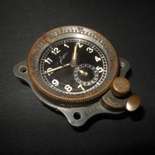 WW2 German Luftwaffe Aircraft Junghans - COCKPIT CLOCK - 1st MODEL - V. RARE!