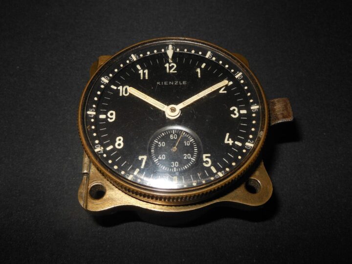 WW2 German Luftwaffe Aircraft - KIENZLE COCKPIT CLOCK - Ju88 Me110 Do17 - NICE! - Image 3