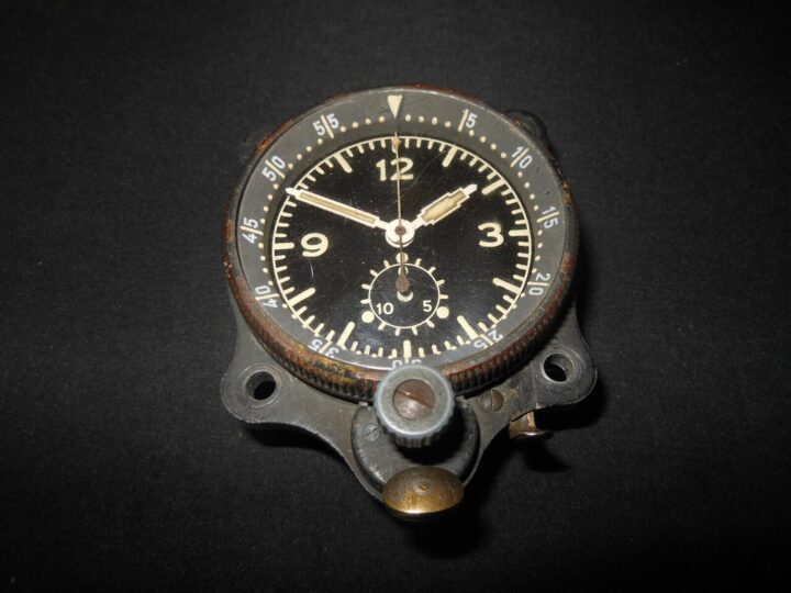 WW2 German Luftwaffe Borduhr - JUNGHANS COCKPIT CLOCK - 5th MODEL - VERY NICE! - Image 3