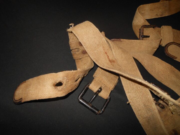 WW2 German Luftwaffe - CANVAS ORDNANCE CARRYING / HOISTING STRAPS - VERY NICE! - Image 3