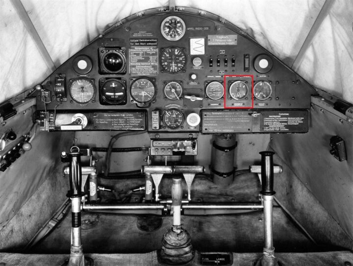 WW2 German Luftwaffe Doppeldruckmesser - DUAL PRESSURE GAUGE - Fi156 Me108 Fw44 - Image 8