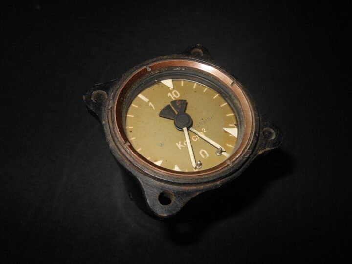 WW2 German Luftwaffe Doppeldruckmesser - DUAL PRESSURE GAUGE - Fi156 Me108 Fw44