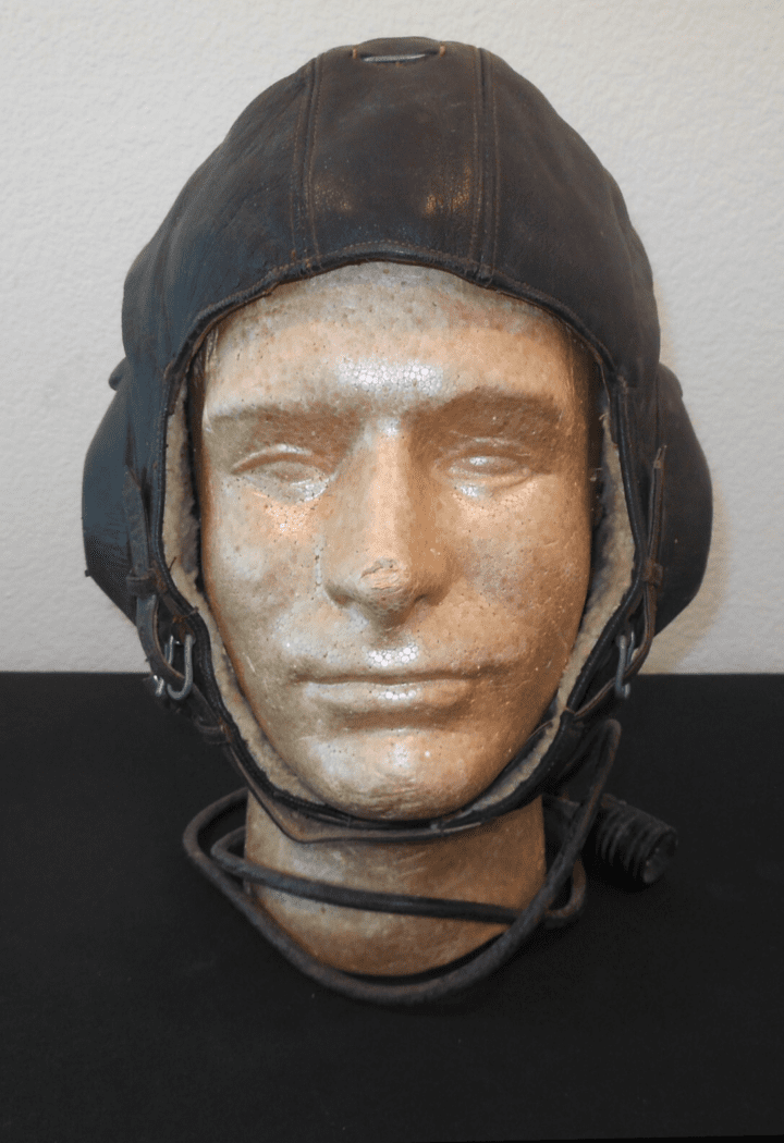 WW2 German Luftwaffe LKpW101 Fliegerkopfhaube - WINTER FLIGHT HELMET - LARGE! - Image 4