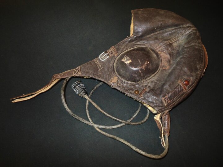 WW2 German Luftwaffe LKpW101 Fliegerkopfhaube - WINTER FLIGHT HELMET - LARGE! - Image 5