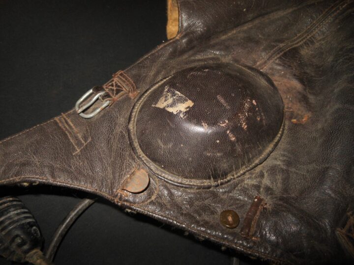 WW2 German Luftwaffe LKpW101 Fliegerkopfhaube - WINTER FLIGHT HELMET - LARGE! - Image 6