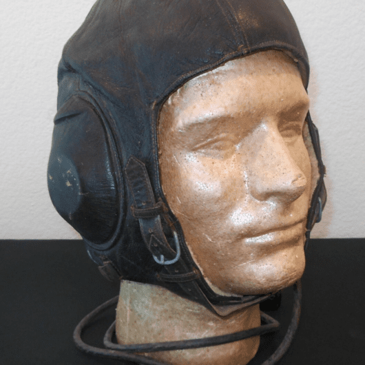 WW2 German Luftwaffe LKpW101 Fliegerkopfhaube - WINTER FLIGHT HELMET - LARGE!