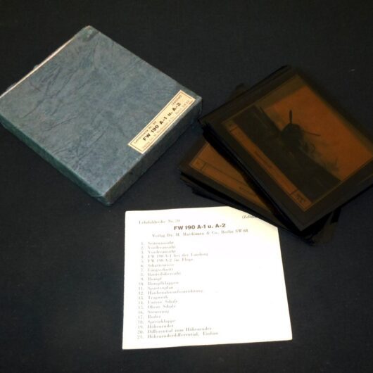 WW2 German Luftwaffe Lehrbild - AIRCRAFT MANUAL TRAINING SLIDES - Fw190 - RARE!