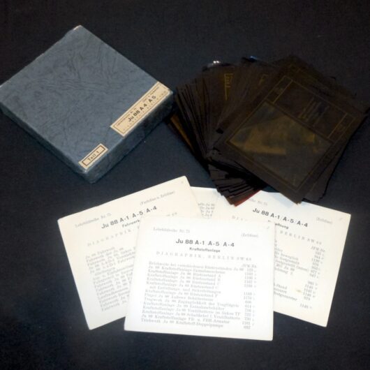 WW2 German Luftwaffe Lehrbild - AIRCRAFT TRAINING SLIDES - Ju88 A4 / A5 - RARE!