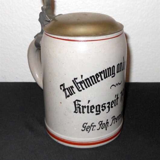WW2 German Wehrmacht - PRESENTATION AWARD TANKARD / STEIN - NAMED - RARE!