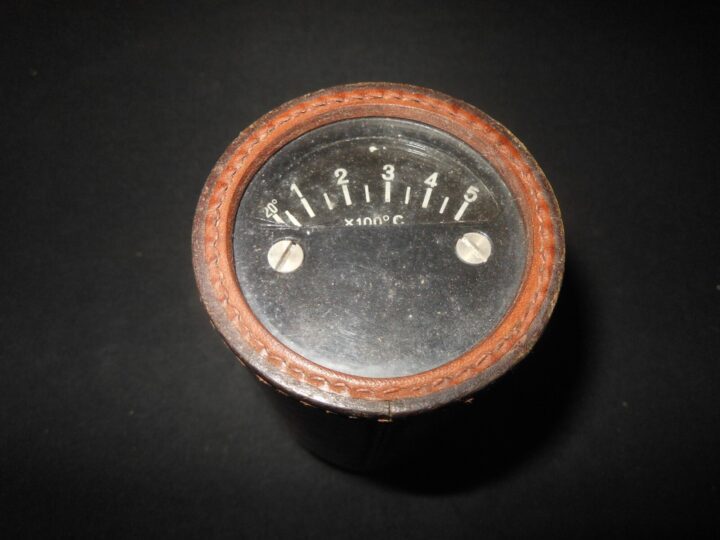 WW2 German Wehrmacht Temp-Anzeiger - FLAK & KWK CANNON TEMPERATURE GAUGE - RARE! - Image 5