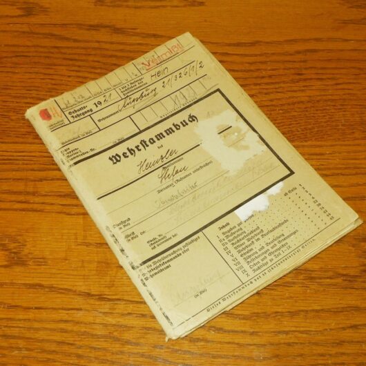 WW2 German Wehrmacht Wehrstammbuch – MASTER SERVICE RECORD BOOK - RARE!