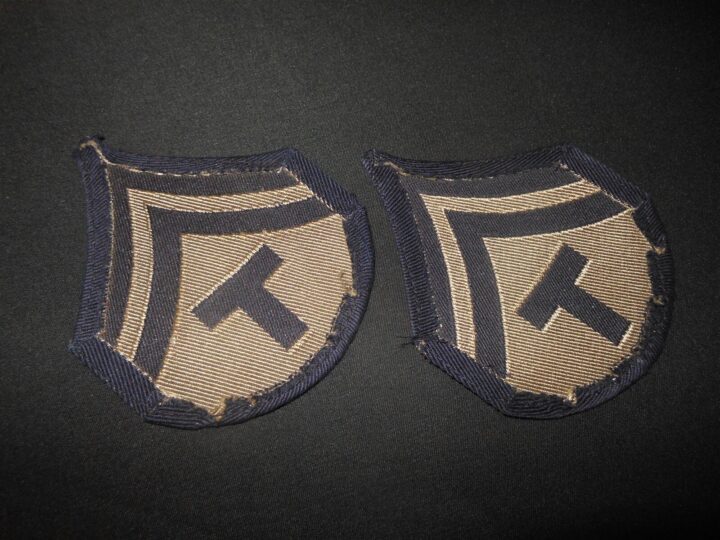 WW2 US Army Air Force - T/5 TEC 5 TECHNICAL RANK SLEEVE CHEVRONS - VERY NICE! - Image 3