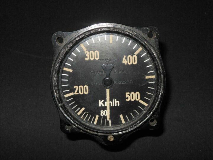 WW II German Aircraft Fahrtmesser - AIRSPEED INDICATOR - Me108 He111 Ju52 - NOS - Image 3