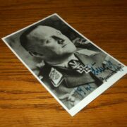 WW II German Army Autograph - GENERAL HANS-JURGEN STUMPFF - Wartime Signature