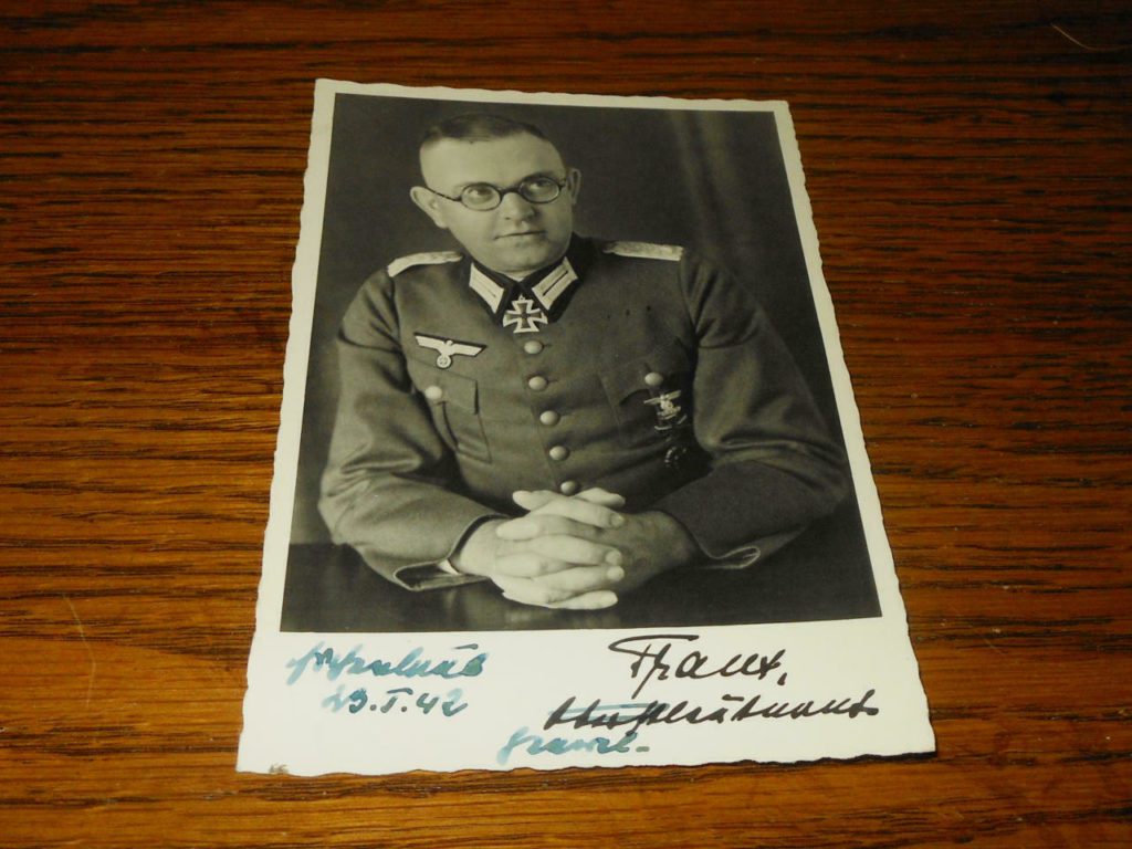 WW II German Army Autograph – GENERAL HANS TRAUT – Wartime Signature