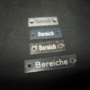 WW II German LW WH KM FuG Funkgerat - RADIO DATA PLATE SET #11 - TORN KWE PANZER - Image 3