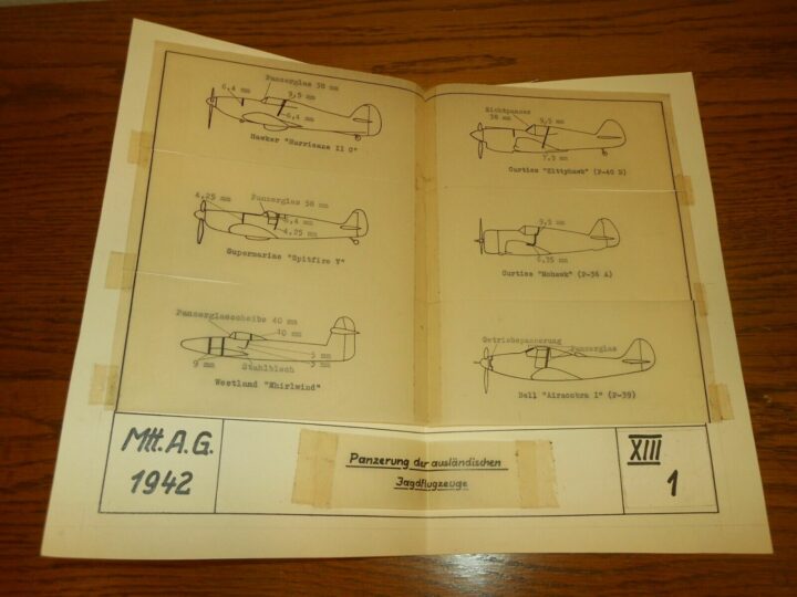 WW II German Messerschmitt - ASSESSMENT OF ENEMY ARMOR PROTECTION - RARE! - Image 3